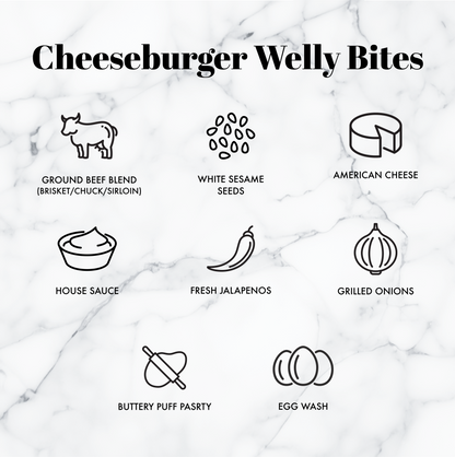 Cheeseburger Welly Bites - 20 bites